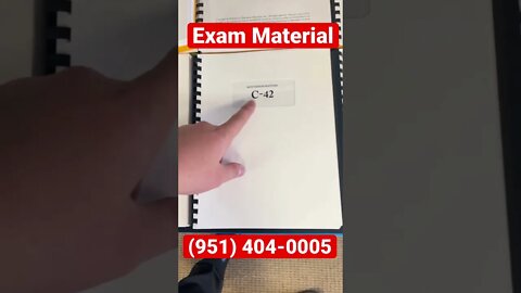 CONTRACTORS EXAM MATERIAL