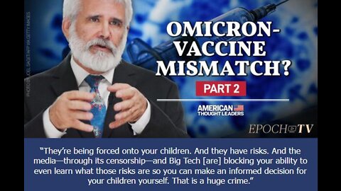 Dr. Robert W. Malone: "Omicron vaccine mismatch, vaccines forced on children + 20 point IQ drop"!