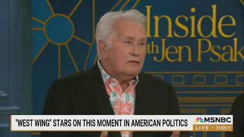 Martin Sheen Sees Reagan's "Morning Again In America" In Harris, Telling Jen Psaki, It's Joy Filled!