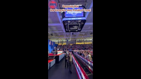 Trump Rally. Happening Now, New Hampshire loves President. #trump #fpy #presidenttrumpnews