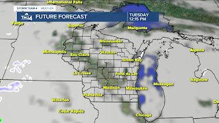 Cloudy, mild Tuesday ahead