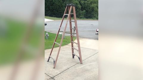 "Haunted Ladder Walking Down the Street By Itself"