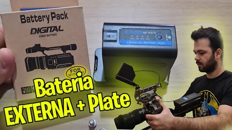 🎥 BATERIA SMALLRIG PLATE + V-MOUNT - MODELO PEQUENO