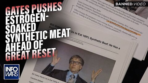 Bill Gates Pushes Estrogen-Soaked Synthetic Meat Ahead