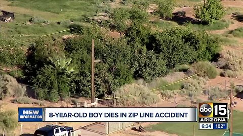 MCSO: 8-year-old boy injured in zip line accident dies