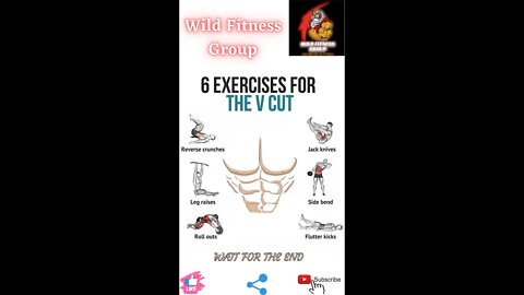 🔥6 exercises for the v cut🔥#shorts🔥#viralshorts🔥#fitnessshorts🔥#wildfitnessgroup🔥