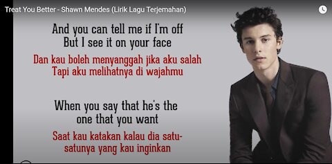 Treat You Better - Shawn Mendes (Lirik Lagu Terjemahan)