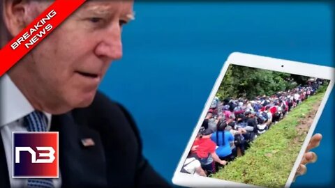 BREAKING: VIDEO SHOWS BIDEN'S BORDER ABOUT TO BE INVADED BY ANOTHER MASSIVE INBOUND CARAVAN