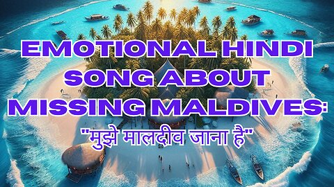 Emotional Hindi Song about Missing Maldives: "मुझे मालदीव जाना है"