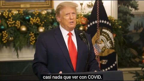 Trump: “$600 no es suficiente, el proyecto de ley de alivio por covid es una desgracia”.