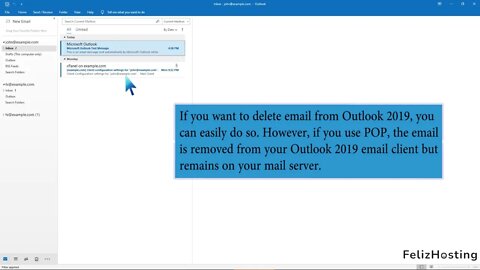 How to Delete Email Messages in Outlook 2019 FelizHosting