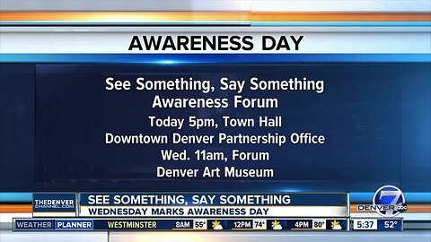 See Something, Say Something Awareness