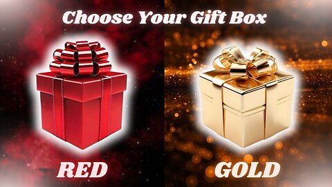 Choose Your Gift🎁💖 | 2 Gift Box Challenge Red & Gold #giftboxchallenge #chooseyourgift