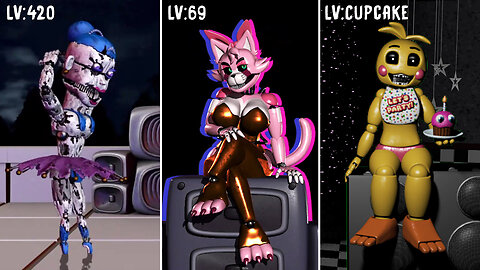 Playing Friday Night Funkin' in FNAF Parody fangames