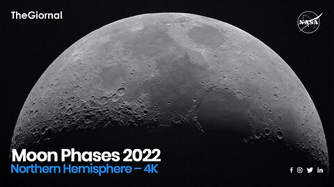 Moon Phases 2022 – Northern Hemisphere – 4K