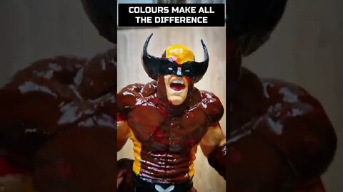 The power of colours: Transforming 3D prints #shorts #giveityourbestshort #wolverine #logan