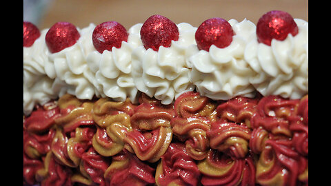 Cherry Loaf Soap with Piping