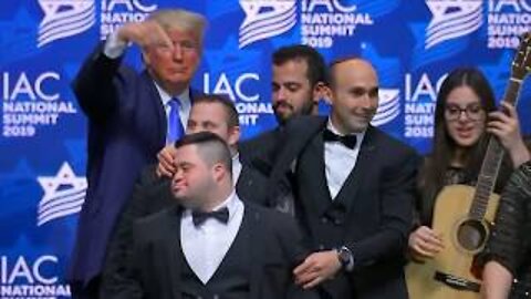 Trump Invites Israel's Shalva Band To Sing "God Bless America" | 2019 IAC Summit | 12-07-2019