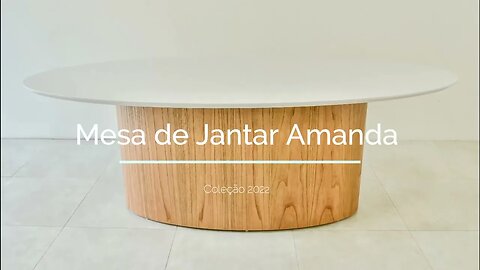 Mesa de Jantar Oval Amanda - Minha Casa Bonita