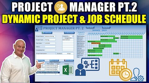 Create This Dynamic Project & Job Schedule In Excel Today [Project Manager Pt2]