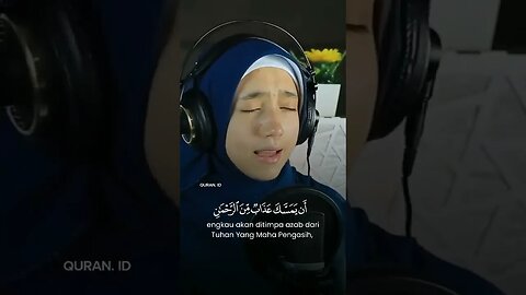 She made me cry 😢 heartwarming Recitation #Quran #Shorts