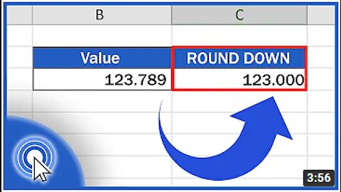 How to ROUND DOWN in Excel