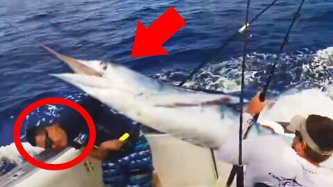 10 SCARY Fishing Videos Caught On Camera