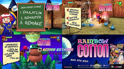 New Rainbow Cotton HD Remastered - New Gameplay features Class 101 with Cotton the Witch Overview Trailer [May 9th,2024 Release Date]