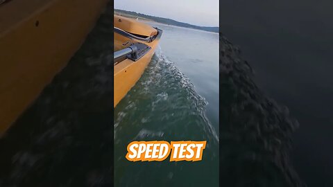 Hobie Pro Angler speed test! #shorts #kayakfishing #fishing #fishingkayak #bassfishing #kayaking