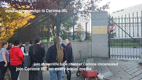 LIVE 10.27.2022 Washington DC at the Russian Embassy Protest to End Cannabis Political Prisoners