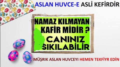 diynsiz aslan huvce-enın şirk küfür dolu agıydesi burada konuştuğu herşey küfür şirktir tekfiyr edin