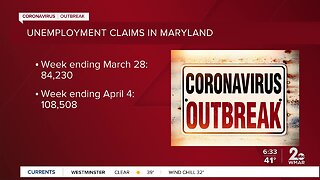 108,508 Maryland citizens filed for unemployment last week