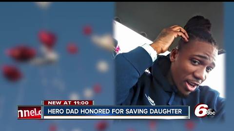 Father is honored who died after pulling his daughter from a retention pond