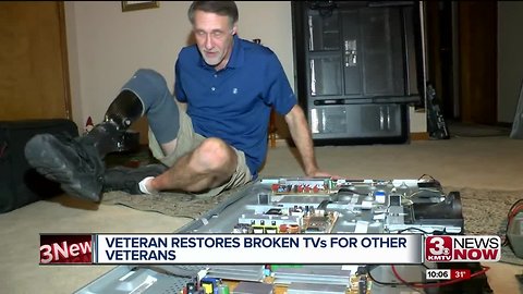 Air Force veteran continues work repairing TVs for fellow veterans