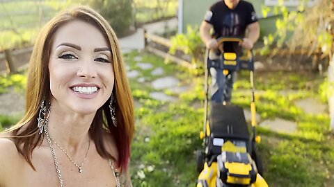 We Got A New Dewalt Electric Mower... How Well Does It Work..??