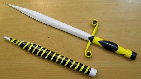 How to make a paper Mini Stiletto Sword