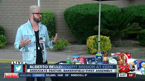 Local church holds food drive for The Mission at Kern County