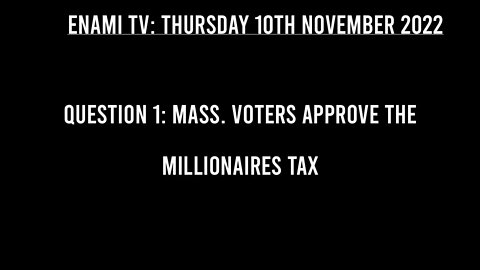 Massachusetts voters approve 'millionaires tax' ballot question.