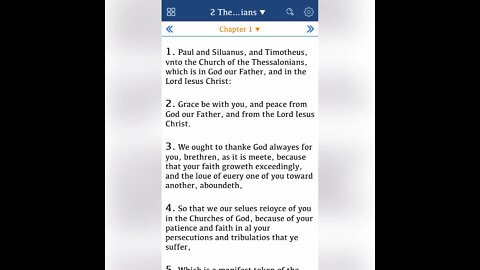 2 Thessalonians Bible Reading: GNV Geneva Bible