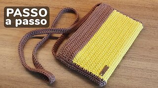 Bolsa - Carteira de crochê passo a passo