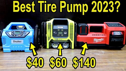 Best Tire Pump? Let's Settle This! Milwaukee vs DeWalt, Makita