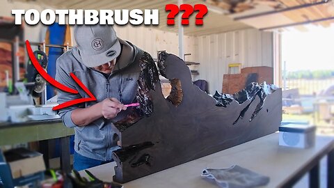 Console Table Build With TOOTHBRUSH!