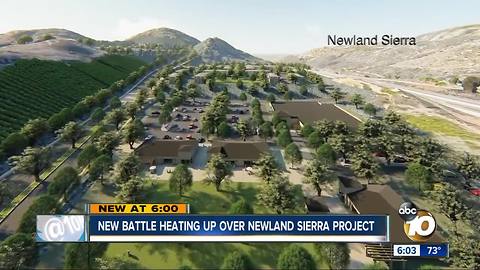 New battle heating up over Newland Sierra project