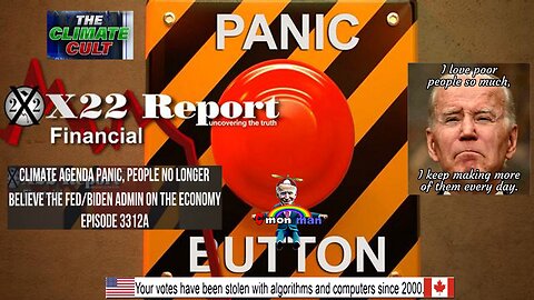 Ep 3312a - Climate Agenda Panic, People No Longer Believe The Fed/Biden Admin On The Economy