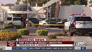 1 fatally shot near Tropicana, Spencer Street