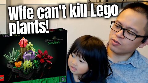 Lego Succulents can't die! Building and surprising the wife