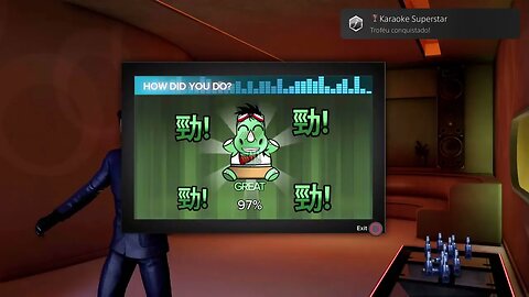 Karaoke Superstar - Achieving 90% and above for all songs at the Karaoke Bars in HK - Sleeping Dogs