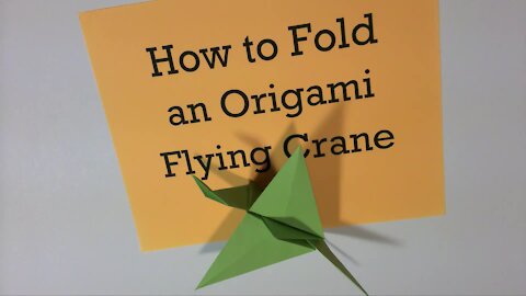 How to Fold an Origami Flying Crane