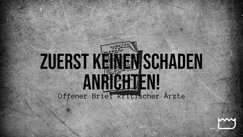 Zuerst keinen Schaden anrichten! – Offener Brief kritischer Ärzte