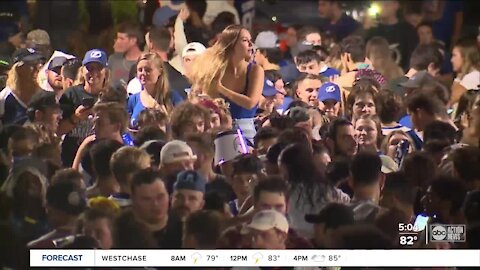 Fans celebrate Stanley Cup victory